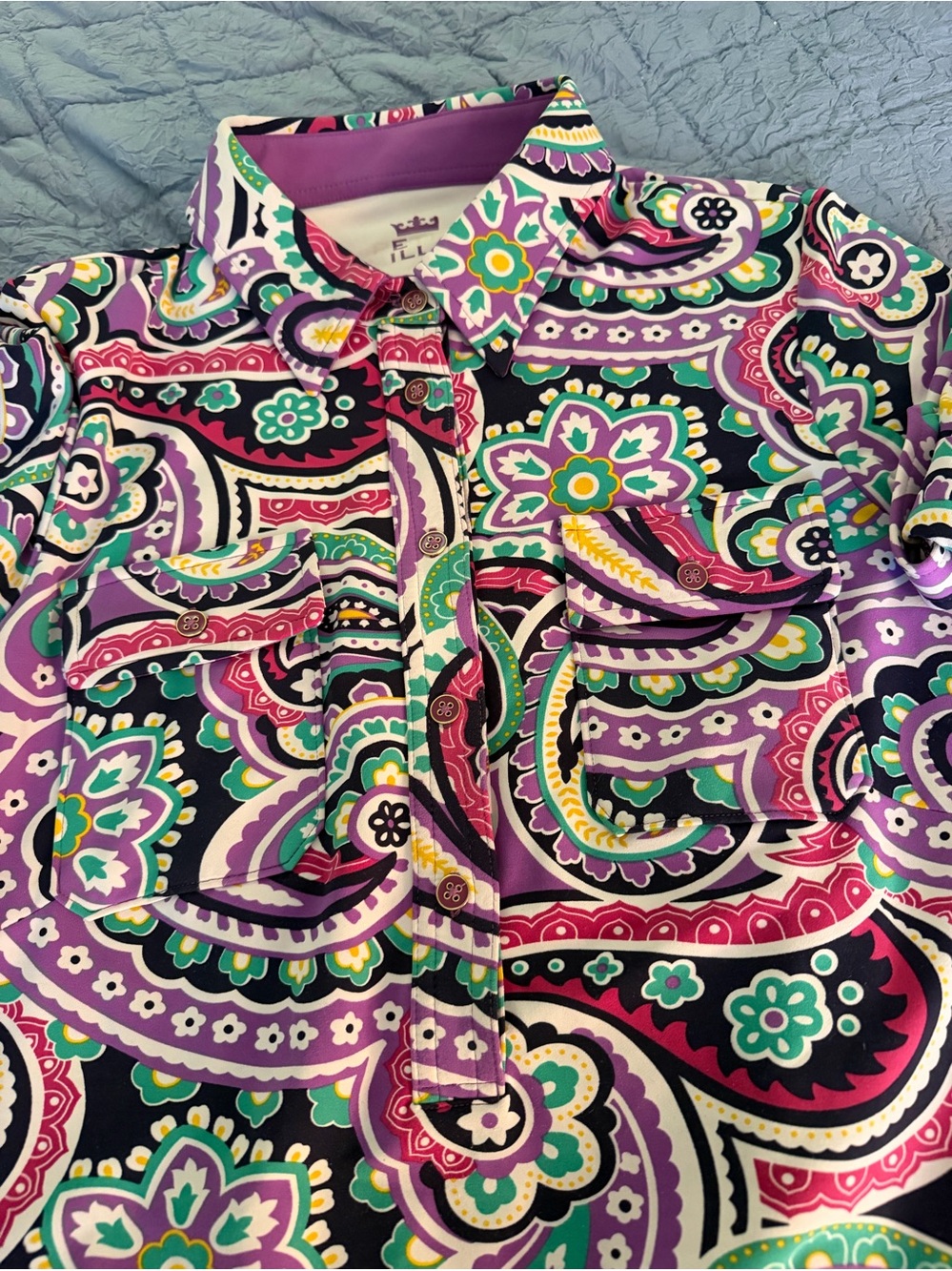 Peter Millar Vibrant Paisley Dress Womens Medium - Picture 2 of 3